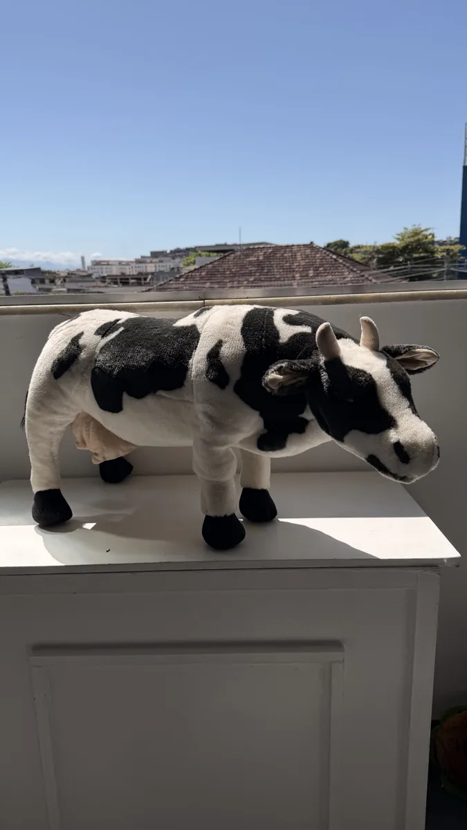 Vaquinha de pelúcia